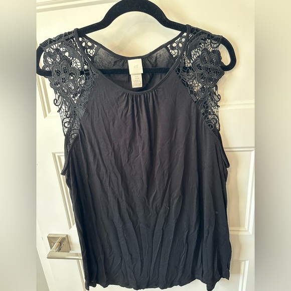 3/$15 Sleeveless top with lace detail on sleeves for women - Picture 1 of 5